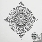 Dark chain pulling crown downward, tattoo dra… – tattoo sketch (№1753538524_0, 26.07.2025 14:02) — tattoovalue.net