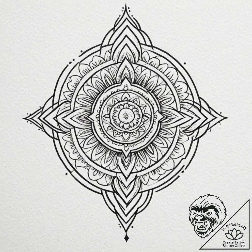 Dark chain pulling crown downward, tattoo dra... - tattoo sketch (№1753538524_0, 26.07.2025 14:02) — tattoovalue.net