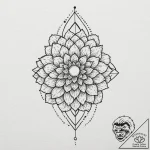 G, ink illustration for tattoo, black outline… – tattoo sketch (№1753540708_0, 26.07.2025 14:38) — tattoovalue.net