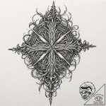 Undying roots binding shattered relic, tattoo… – tattoo sketch (№1753541107_0, 26.07.2025 14:45) — tattoovalue.net