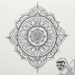 O, tattoo line art, geometric tattoo style, s… – tattoo sketch (№1753541511_0, 26.07.2025 14:51) — tattoovalue.net