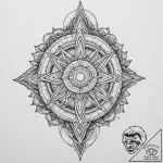 Dagger atop crown of thorns, tattoo sketch de… – tattoo sketch (№1753542313_0, 26.07.2025 15:05) — tattoovalue.net