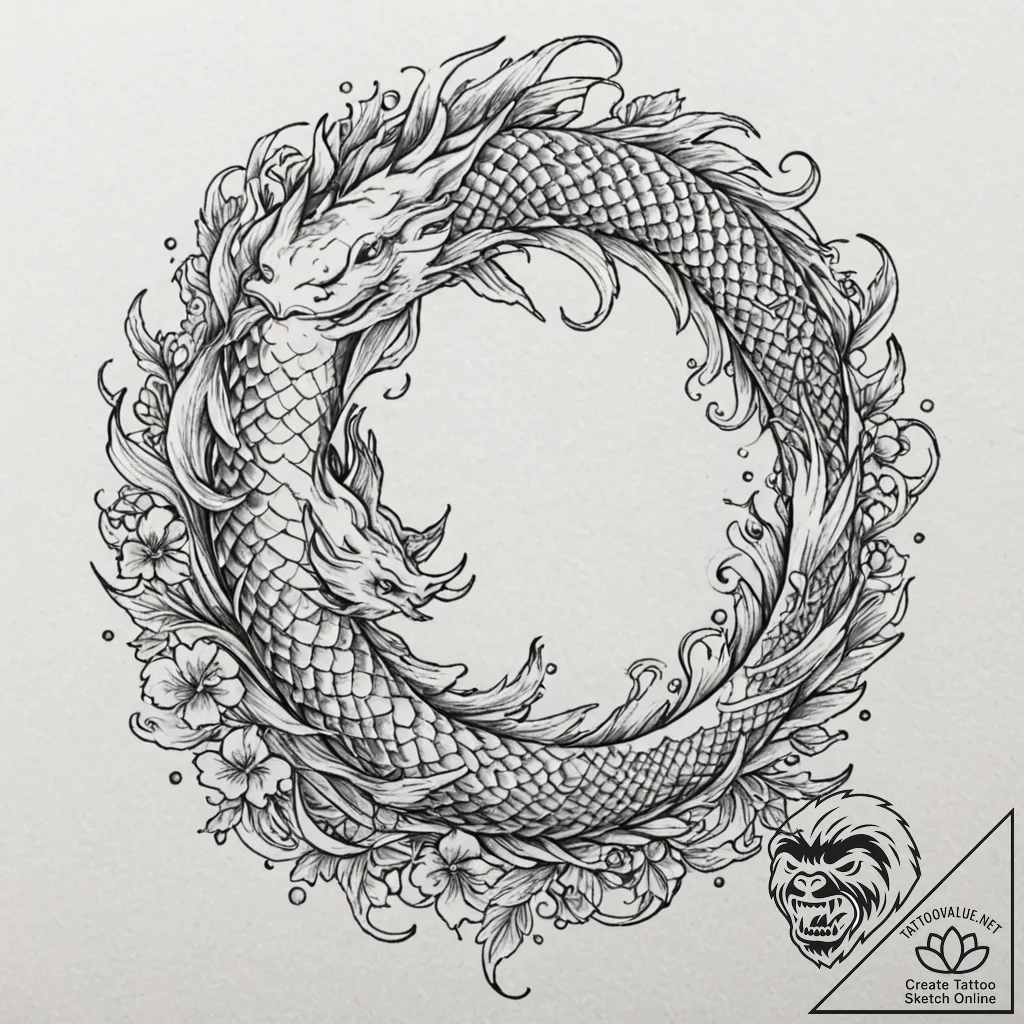 Labyrinth beneath eclipsed stars, tattoo line... - tattoo sketch (№1753544291_0, 26.07.2025 15:38) — tattoovalue.net