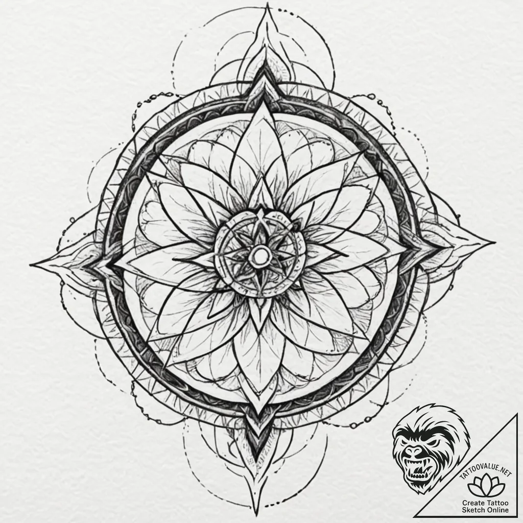 Blood thorns piercing sky, ink illustration f... - tattoo sketch (№1753545866_0, 26.07.2025 16:04) — tattoovalue.net