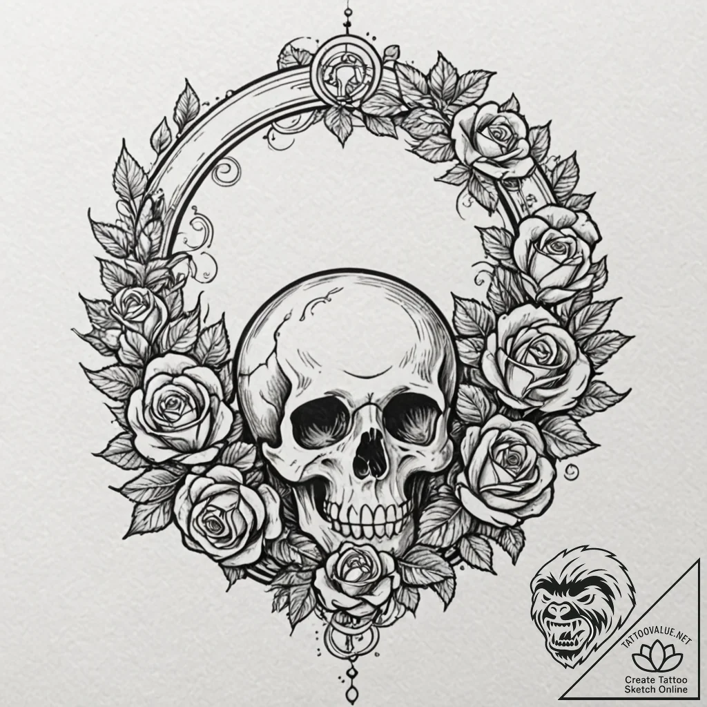 A whimsical bubble in a child's imagination,... - tattoo sketch (№1753546470_0, 26.07.2025 16:14) — tattoovalue.net