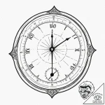 Barometer, indicating “fair weather” ahead, a… – tattoo sketch (№1753548619_0, 26.07.2025 16:50) — tattoovalue.net
