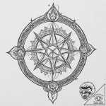 Molten sigil beneath starlight, tattoo drawin… – tattoo sketch (№1753549762_0, 26.07.2025 17:09) — tattoovalue.net