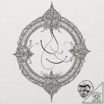 Alchemical symbol for water, dissolving into… – tattoo sketch (№1753549952_0, 26.07.2025 17:12) — tattoovalue.net
