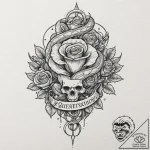 Night serpent beneath celestial rift, tattoo… – tattoo sketch (№1753554368_0, 26.07.2025 18:26) — tattoovalue.net