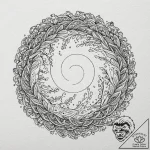 Etched relic spiraling into sky, tattoo sketc… – tattoo sketch (№1753555346_0, 26.07.2025 18:42) — tattoovalue.net