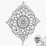 A pattern of falling autumn leaves, tattoo li… – tattoo sketch (№1753561130_0, 26.07.2025 20:18) — tattoovalue.net