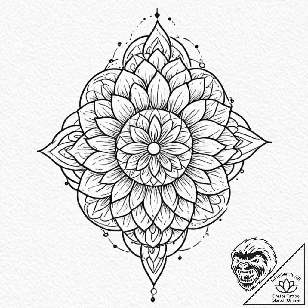 A pattern of falling autumn leaves, tattoo li... - tattoo sketch (№1753561130_0, 26.07.2025 20:18) — tattoovalue.net