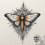 Arcane moth caught between realities, artisti… – tattoo sketch (№1753564147_0, 26.07.2025 21:09) — tattoovalue.net