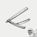 Straight razor – tattoo sketch (№1753565139_0, 26.07.2025 21:25) — tattoovalue.net