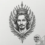 Forgotten blade crowned with roots, tattoo li… – tattoo sketch (№1753567967_0, 26.07.2025 22:12) — tattoovalue.net