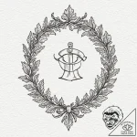 Oak branch crowned in frost, tattoo sketch de… – tattoo sketch (№1753575024_0, 27.07.2025 00:10) — tattoovalue.net