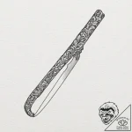 A straight razor (is there, but can be ornate… – tattoo sketch (№1753576439_0, 27.07.2025 00:33) — tattoovalue.net