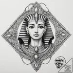 Egyptian sarcophagus, tattoo sketch design, b… – tattoo sketch (№1753581907_0, 27.07.2025 02:05) — tattoovalue.net