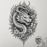 Flaming helm crowned in ivy, tattoo sketch de… – tattoo sketch (№1753582509_0, 27.07.2025 02:15) — tattoovalue.net
