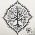 A powerful burning bush, biblical,, artistic… – tattoo sketch (№1753595028_0, 27.07.2025 05:43) — tattoovalue.net