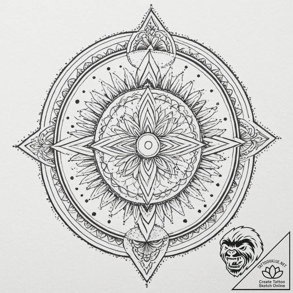 A telescope pointing at the stars, artistic t... - tattoo sketch (№1753595414_0, 27.07.2025 05:50) — tattoovalue.net