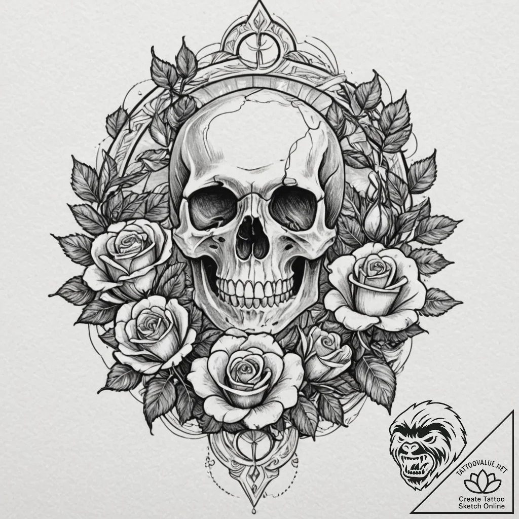 Opal cube floating in ritual circle, artistic... - tattoo sketch (№1753596794_0, 27.07.2025 06:13) — tattoovalue.net