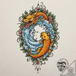 Burning ivy consuming armor, tattoo drawing o… – tattoo sketch (№1753598772_0, 27.07.2025 06:46) — tattoovalue.net