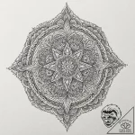 N, tattoo line art, on a clean white paper, i… – tattoo sketch (№1753600158_0, 27.07.2025 07:09) — tattoovalue.net