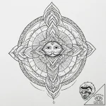 Ghost serpent crowned with starlight, ink ill… – tattoo sketch (№1753601743_0, 27.07.2025 07:35) — tattoovalue.net