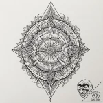 Rainbow, tattoo line art, on a clean white pa… – tattoo sketch (№1753601942_0, 27.07.2025 07:39) — tattoovalue.net