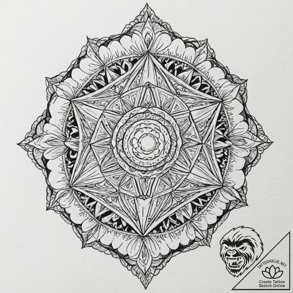 D20 dice (from d&d) rolling a critical hit '2... - tattoo sketch (№1753602338_0, 27.07.2025 07:45) — tattoovalue.net