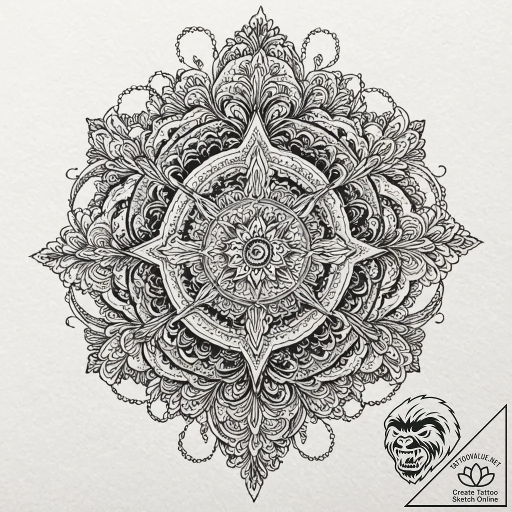 Glyph-etched blade through spectral storm, ar... - tattoo sketch (№1753603725_0, 27.07.2025 08:08) — tattoovalue.net