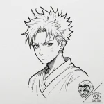 Sukuna’s markings from jujutsu kaisen – tattoo sketch (№1753608673_0, 27.07.2025 09:31) — tattoovalue.net