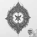 The great rune from elden ring, tattoo sketch… – tattoo sketch (№1753613829_0, 27.07.2025 10:57) — tattoovalue.net