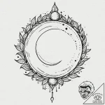 Eclipse vine growing through crown, tattoo sk… – tattoo sketch (№1753614225_0, 27.07.2025 11:03) — tattoovalue.net