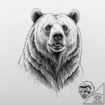 Bear – tattoo sketch (№1753617594_0, 27.07.2025 11:59) — tattoovalue.net