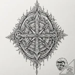Hidden relic crowned with thorns, tattoo draw… – tattoo sketch (№1753618382_0, 27.07.2025 12:13) — tattoovalue.net