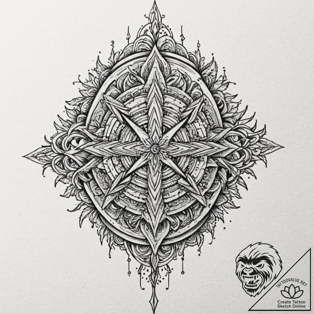 Hidden relic crowned with thorns, tattoo draw... - tattoo sketch (№1753618382_0, 27.07.2025 12:13) — tattoovalue.net
