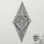 Arrowhead with tribal carvings, tattoo line a… – tattoo sketch (№1753623440_0, 27.07.2025 13:37) — tattoovalue.net