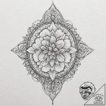 Orange koi circling lily pond, tattoo sketch… – tattoo sketch (№1753623636_0, 27.07.2025 13:40) — tattoovalue.net