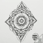 A detailed bamboo shoot, growing,, tattoo fla… – tattoo sketch (№1753624224_0, 27.07.2025 13:50) — tattoovalue.net