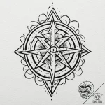 Graven sigil spinning through mist, tattoo li… – tattoo sketch (№1753625420_0, 27.07.2025 14:10) — tattoovalue.net