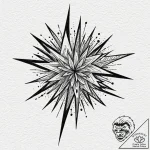 Fractured blade bleeding starlight, artistic… – tattoo sketch (№1753626405_0, 27.07.2025 14:26) — tattoovalue.net