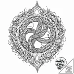 Ivory serpent weaving starlight, concept art… – tattoo sketch (№1753627686_0, 27.07.2025 14:48) — tattoovalue.net
