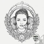 Headphones, tattoo flash sheet design, old sc… – tattoo sketch (№1753628090_0, 27.07.2025 14:54) — tattoovalue.net