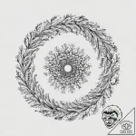 Kelp spiraling through spectral pool, concept… – tattoo sketch (№1753628482_0, 27.07.2025 15:01) — tattoovalue.net