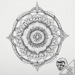 Wand wrapped in thorned vines, artistic tatto… – tattoo sketch (№1753634376_0, 27.07.2025 16:39) — tattoovalue.net