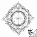 Oracle symbol glowing in void, artistic tatto… – tattoo sketch (№1753636649_0, 27.07.2025 17:17) — tattoovalue.net