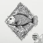 Piranhas swarming, but they are made of metal… – tattoo sketch (№1753637251_0, 27.07.2025 17:27) — tattoovalue.net