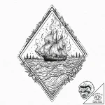 A powerful burning embers from a fire, lastin… – tattoo sketch (№1753640493_0, 27.07.2025 18:21) — tattoovalue.net